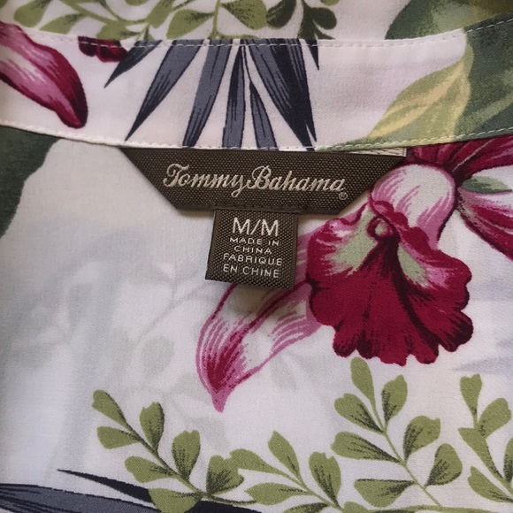 TOMMY BAHAMA SILK BLOUSE - Picture 4 of 5